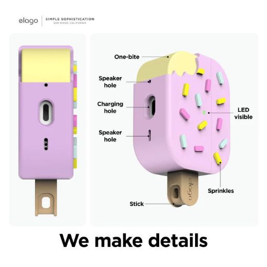 Picture of Elago AirPods Pro 2 Ice Cream Case - Lavender