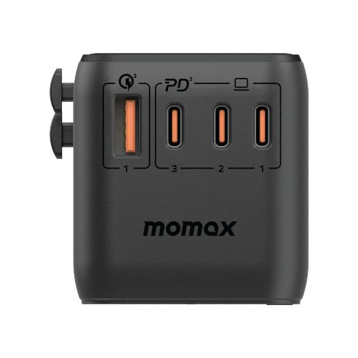 Picture of Momax 140W 4 Port Travel Adaptor - Black