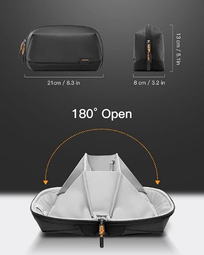Picture of Inateck Electronic Case Bag Multipurpose with 180° Open - Black